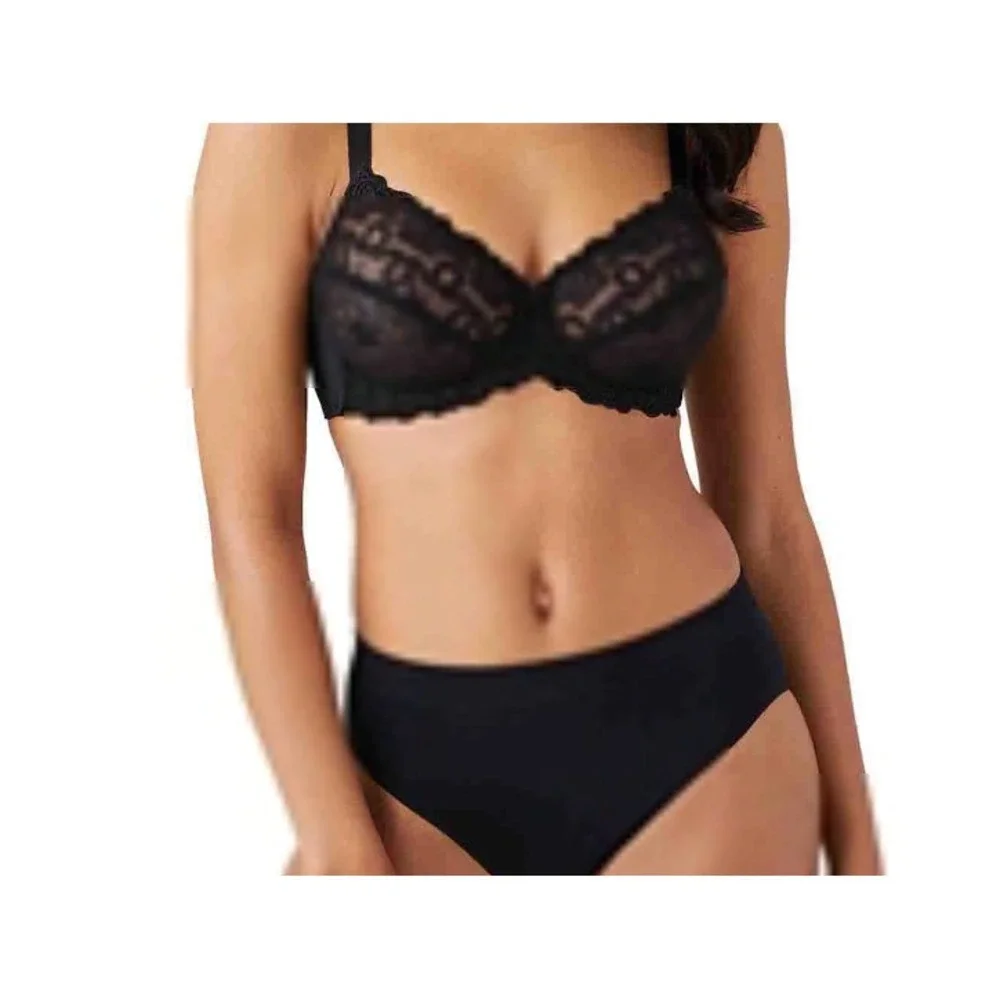 Wacoal Renaissance Rose Underwire Bra 85720 Black Size 36DD 36 DD‎
